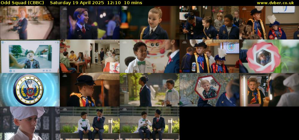Odd Squad (CBBC) Saturday 19 April 2025 12:10 - 12:20