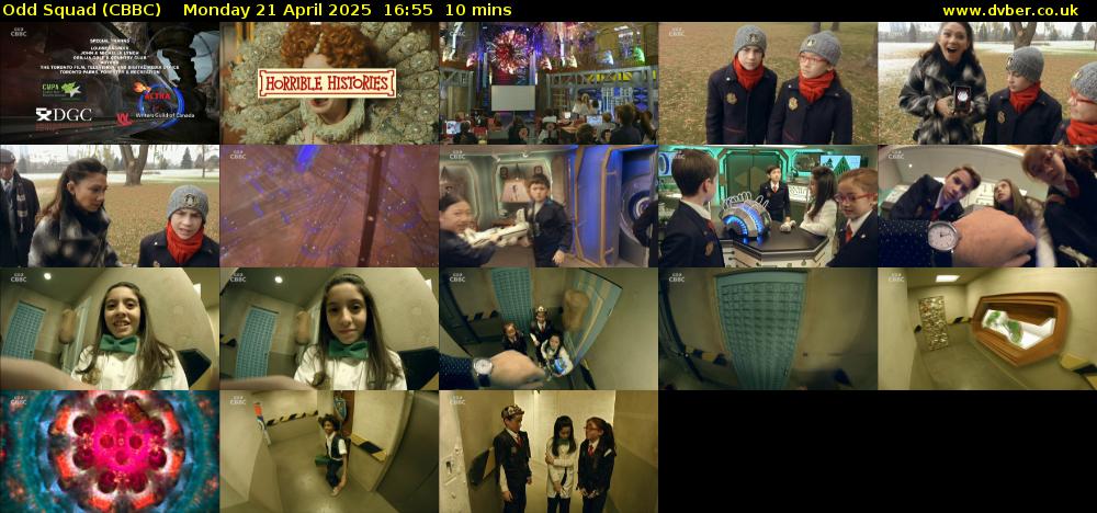 Odd Squad (CBBC) Monday 21 April 2025 16:55 - 17:05