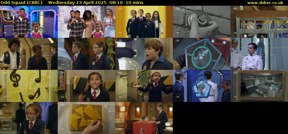 Odd Squad (CBBC) Wednesday 23 April 2025 08:10 - 08:20