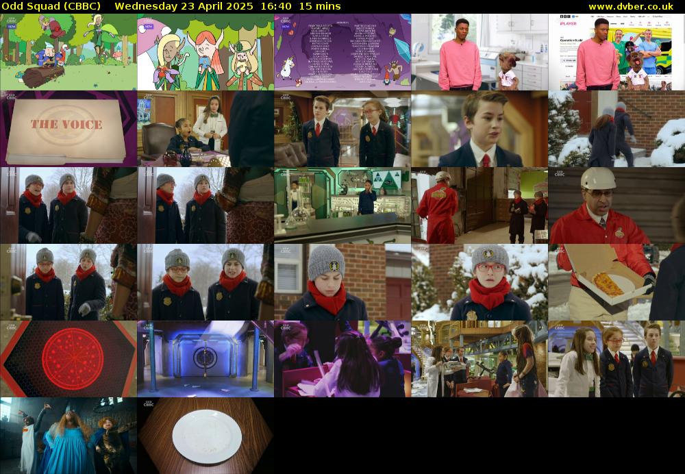Odd Squad (CBBC) Wednesday 23 April 2025 16:40 - 16:55