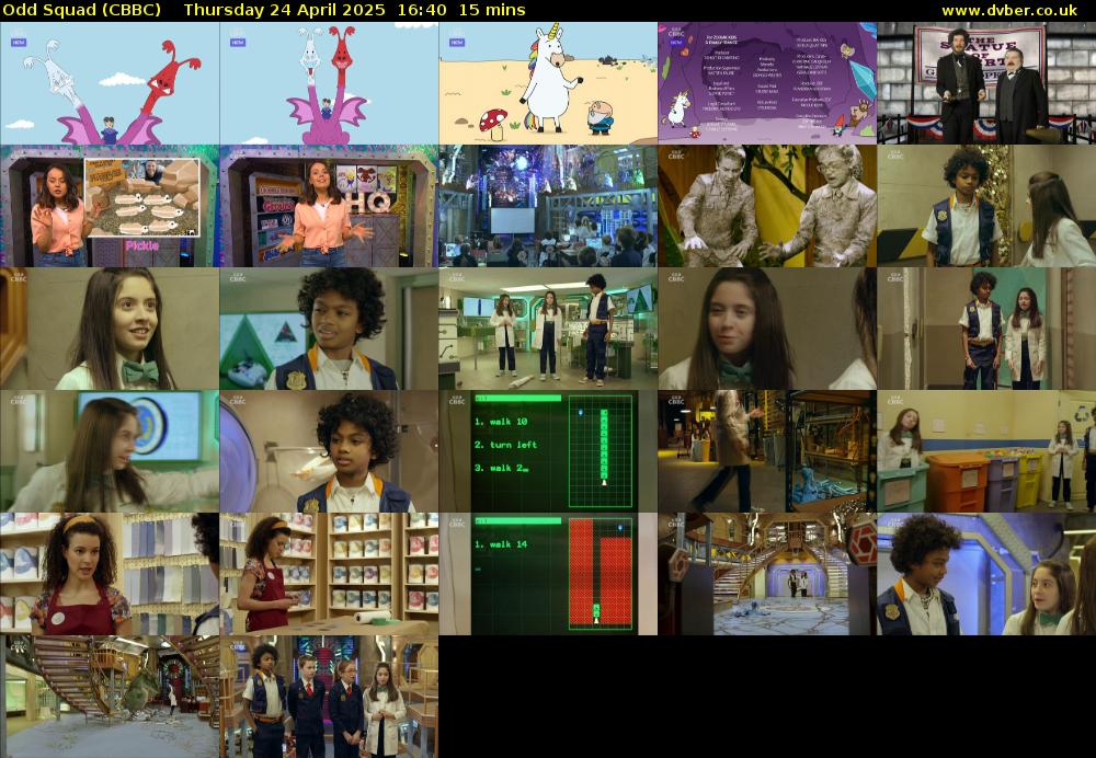 Odd Squad (CBBC) Thursday 24 April 2025 16:40 - 16:55