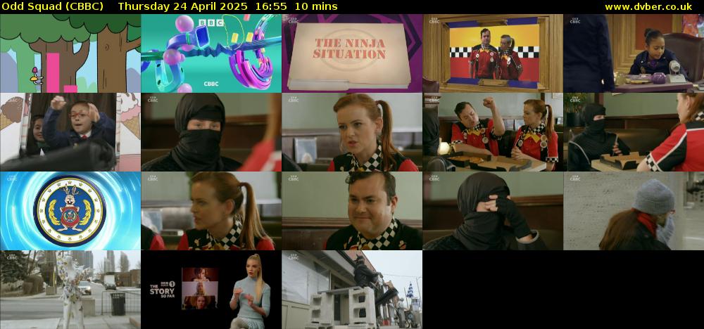 Odd Squad (CBBC) Thursday 24 April 2025 16:55 - 17:05