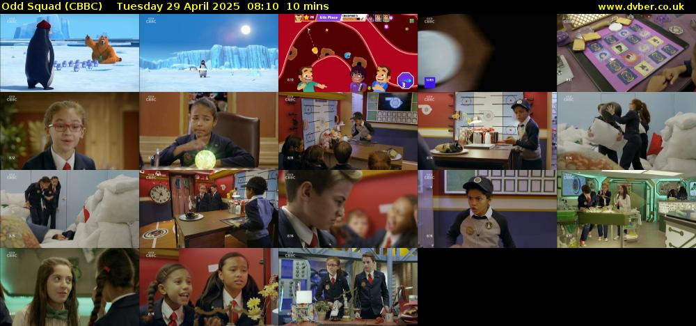 Odd Squad (CBBC) Tuesday 29 April 2025 08:10 - 08:20
