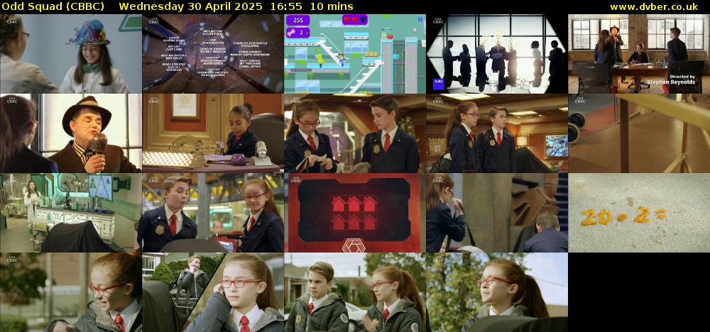 Odd Squad (CBBC) Wednesday 30 April 2025 16:55 - 17:05