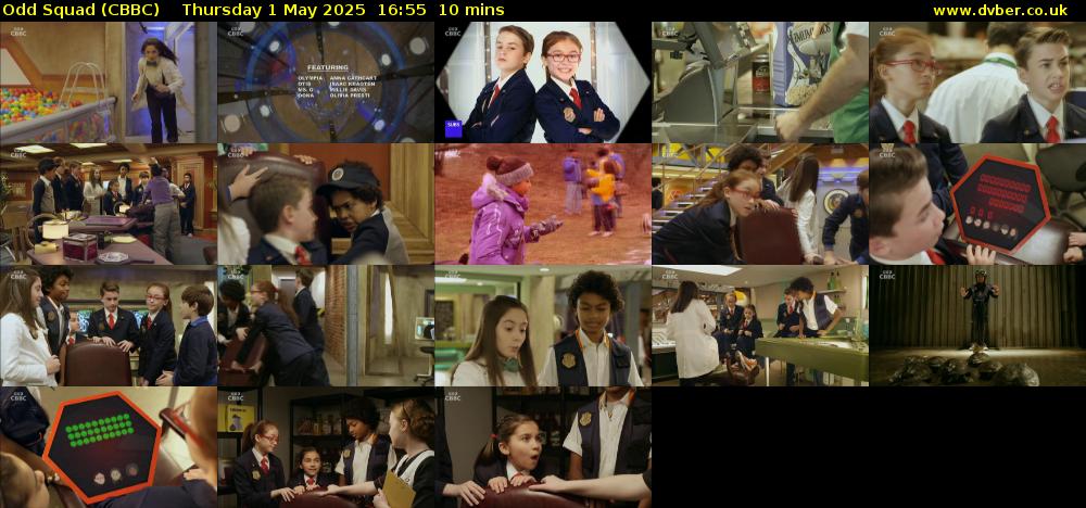 Odd Squad (CBBC) Thursday 1 May 2025 16:55 - 17:05