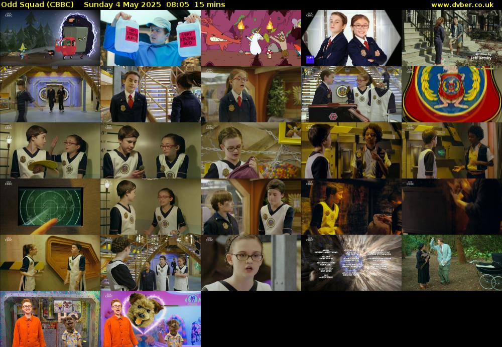 Odd Squad (CBBC) Sunday 4 May 2025 08:05 - 08:20