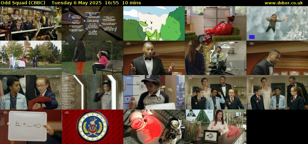 Odd Squad (CBBC) Tuesday 6 May 2025 16:55 - 17:05
