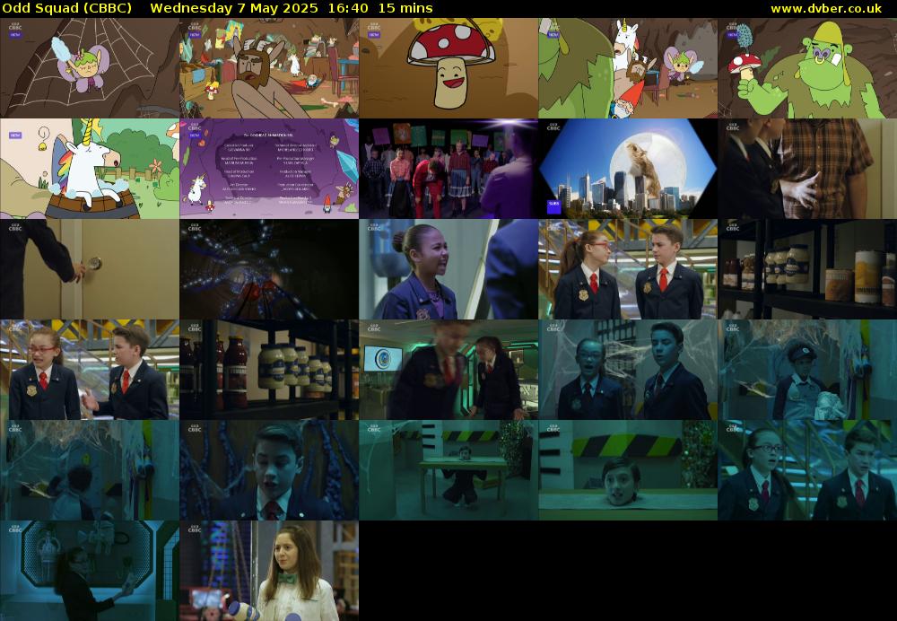 Odd Squad (CBBC) Wednesday 7 May 2025 16:40 - 16:55