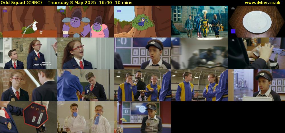 Odd Squad (CBBC) Thursday 8 May 2025 16:40 - 16:50