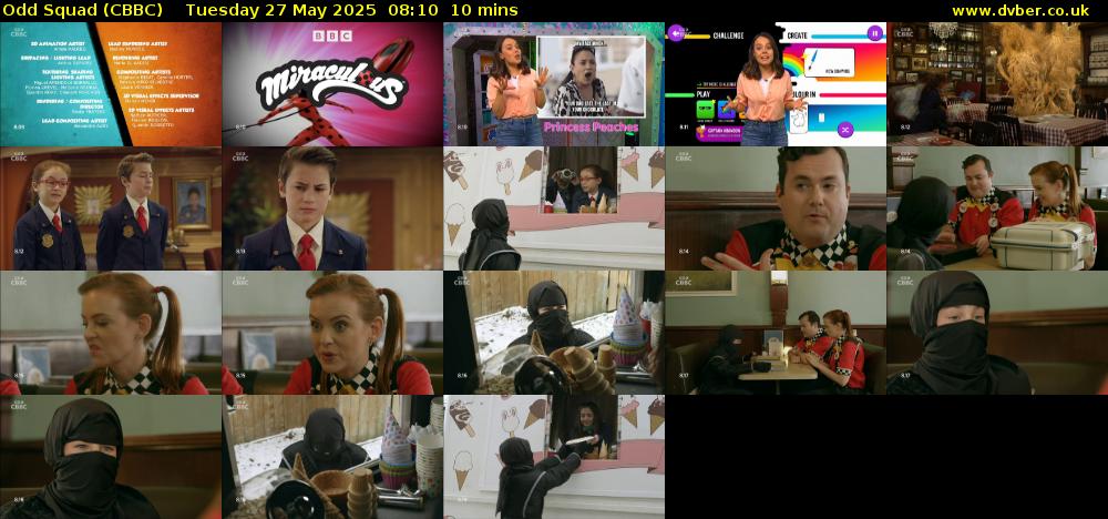 Odd Squad (CBBC) Tuesday 27 May 2025 08:10 - 08:20