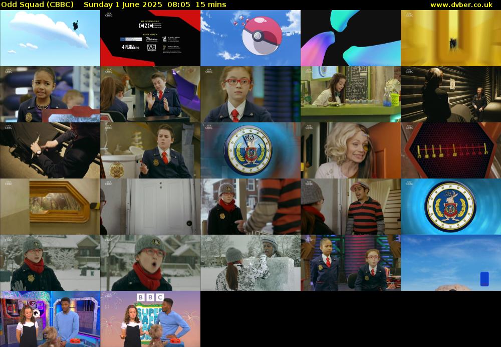 Odd Squad (CBBC) Sunday 1 June 2025 08:05 - 08:20