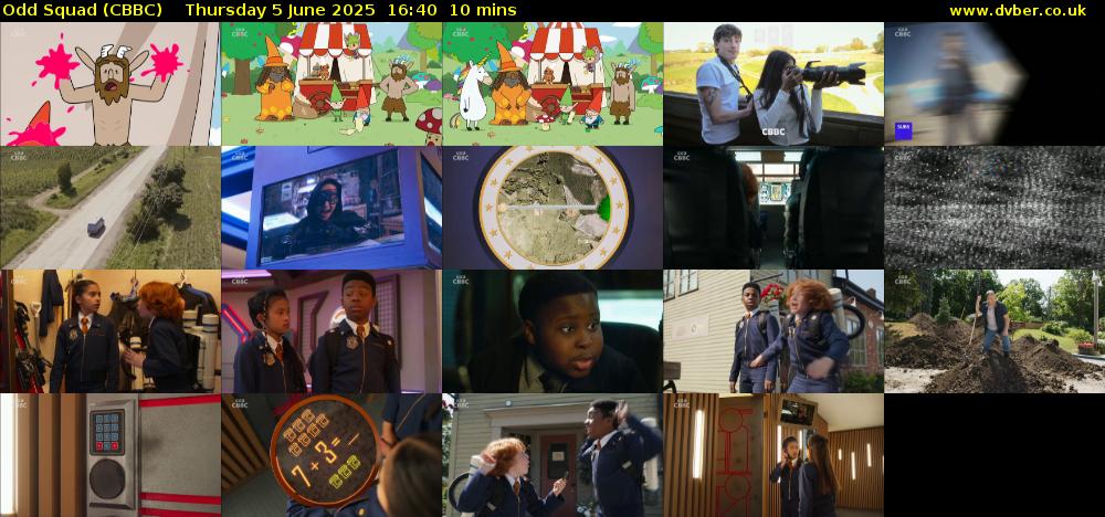 Odd Squad (CBBC) Thursday 5 June 2025 16:40 - 16:50