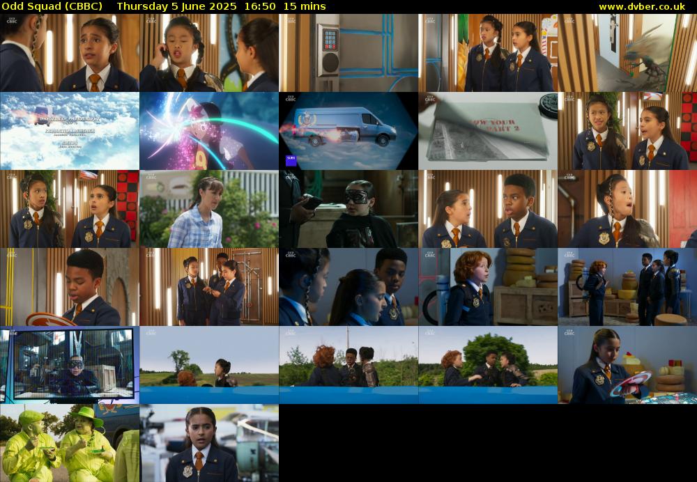 Odd Squad (CBBC) Thursday 5 June 2025 16:50 - 17:05