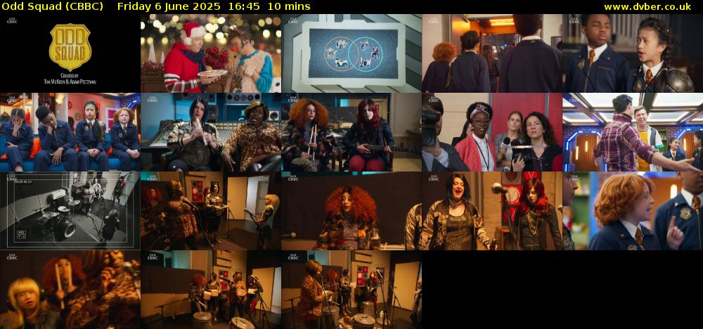 Odd Squad (CBBC) Friday 6 June 2025 16:45 - 16:55