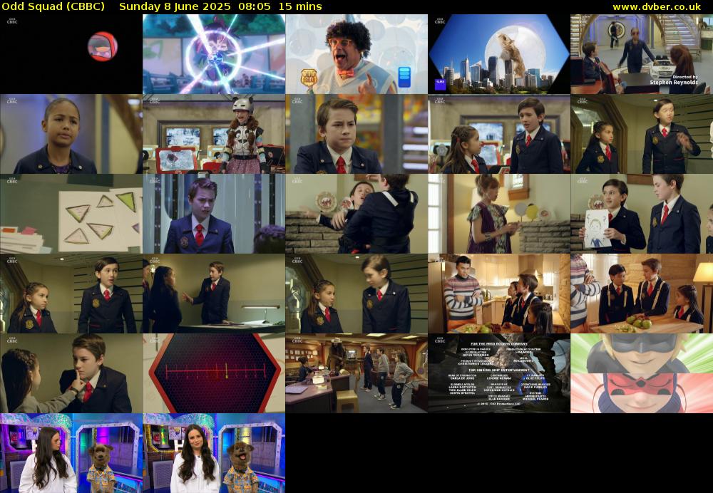 Odd Squad (CBBC) Sunday 8 June 2025 08:05 - 08:20