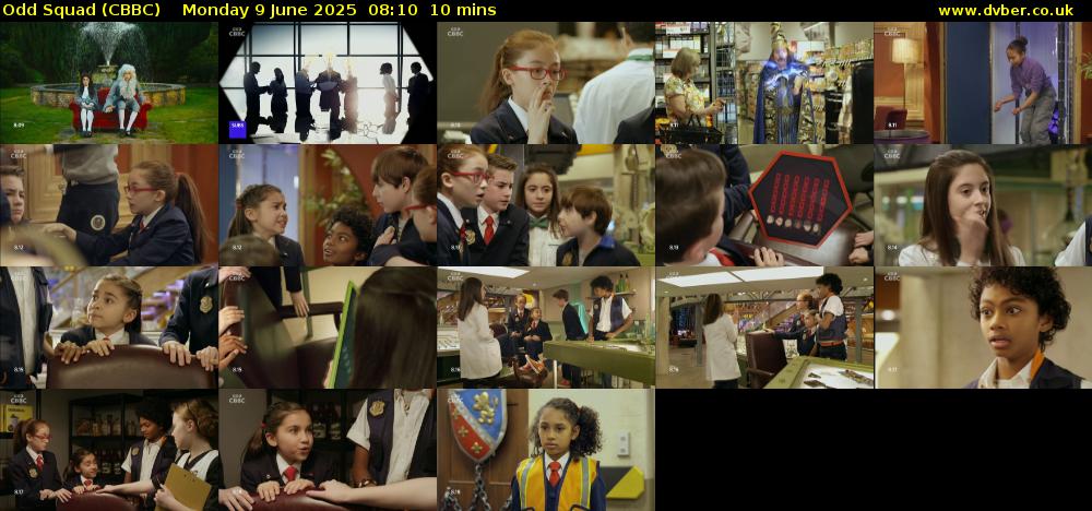 Odd Squad (CBBC) Monday 9 June 2025 08:10 - 08:20