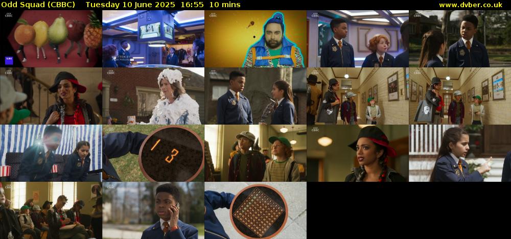 Odd Squad (CBBC) Tuesday 10 June 2025 16:55 - 17:05