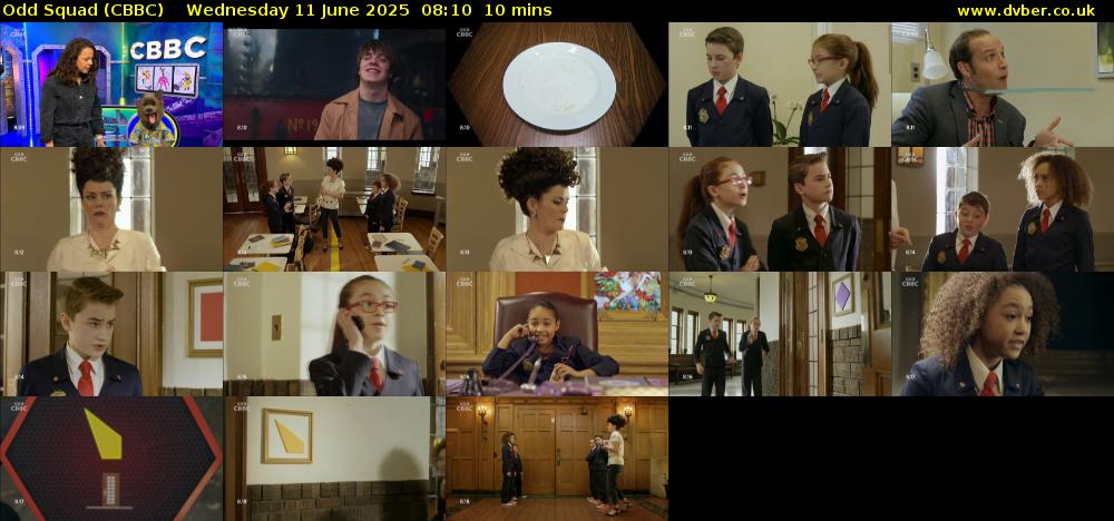 Odd Squad (CBBC) Wednesday 11 June 2025 08:10 - 08:20