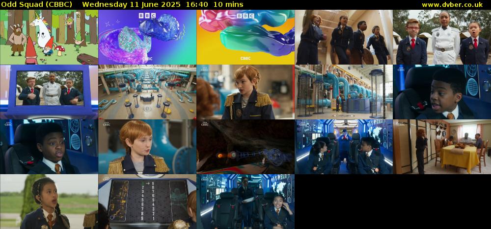 Odd Squad (CBBC) Wednesday 11 June 2025 16:40 - 16:50