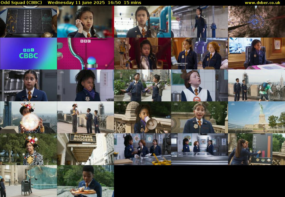 Odd Squad (CBBC) Wednesday 11 June 2025 16:50 - 17:05
