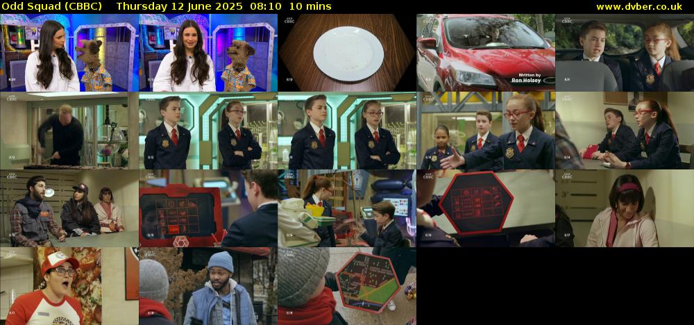 Odd Squad (CBBC) Thursday 12 June 2025 08:10 - 08:20