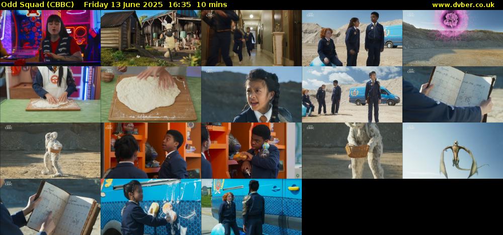 Odd Squad (CBBC) Friday 13 June 2025 16:35 - 16:45