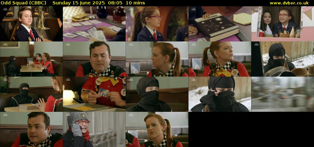 Odd Squad (CBBC) Sunday 15 June 2025 08:05 - 08:15
