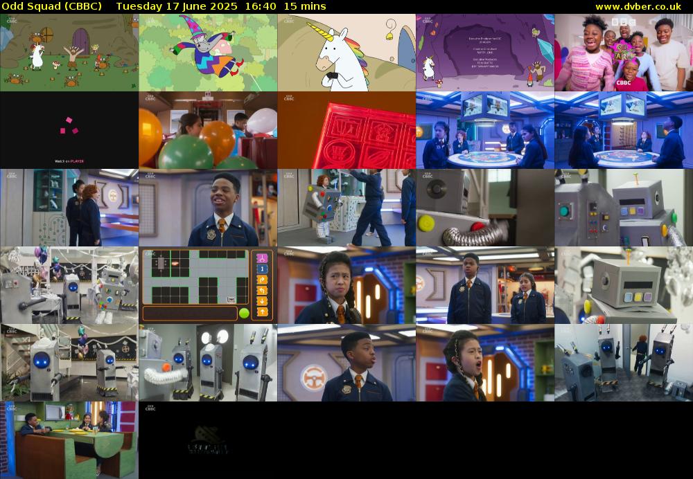 Odd Squad (CBBC) Tuesday 17 June 2025 16:40 - 16:55