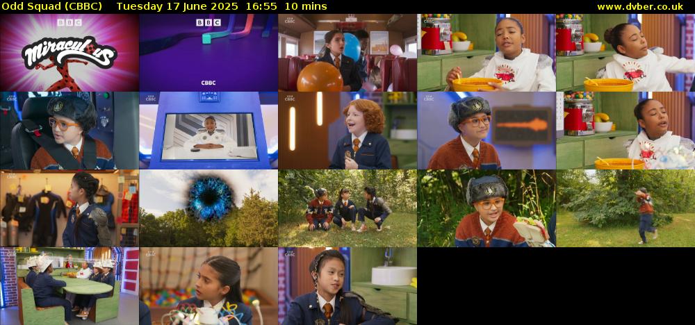 Odd Squad (CBBC) Tuesday 17 June 2025 16:55 - 17:05