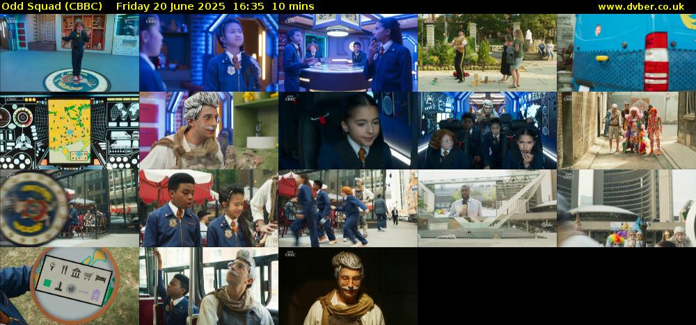 Odd Squad (CBBC) Friday 20 June 2025 16:35 - 16:45