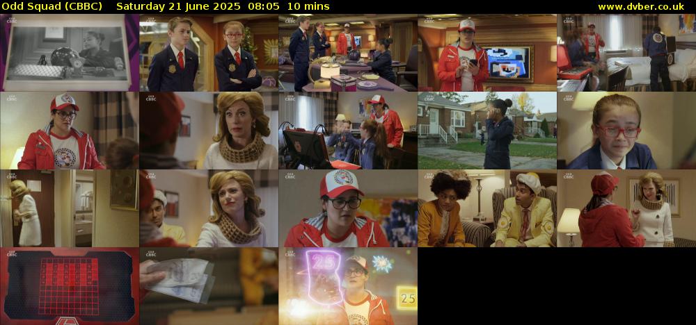 Odd Squad (CBBC) Saturday 21 June 2025 08:05 - 08:15