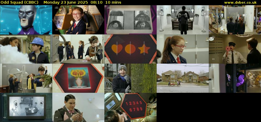 Odd Squad (CBBC) Monday 23 June 2025 08:10 - 08:20