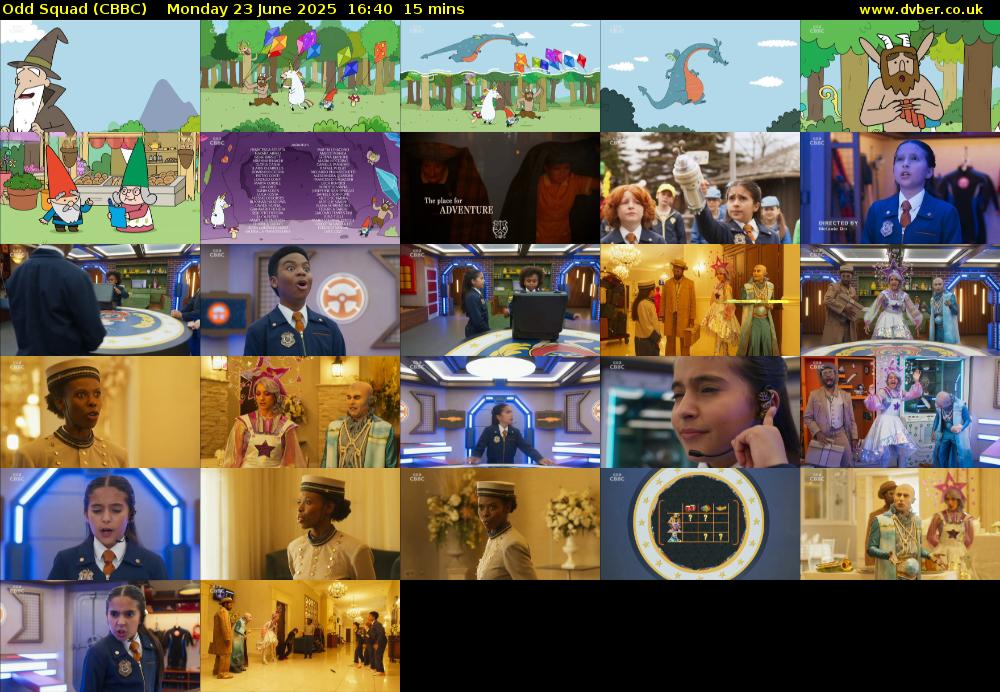 Odd Squad (CBBC) Monday 23 June 2025 16:40 - 16:55