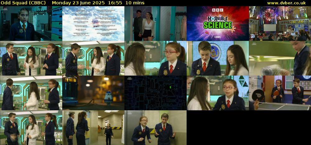 Odd Squad (CBBC) Monday 23 June 2025 16:55 - 17:05