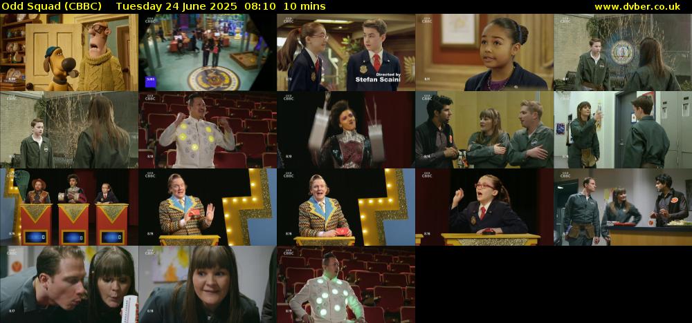 Odd Squad (CBBC) Tuesday 24 June 2025 08:10 - 08:20