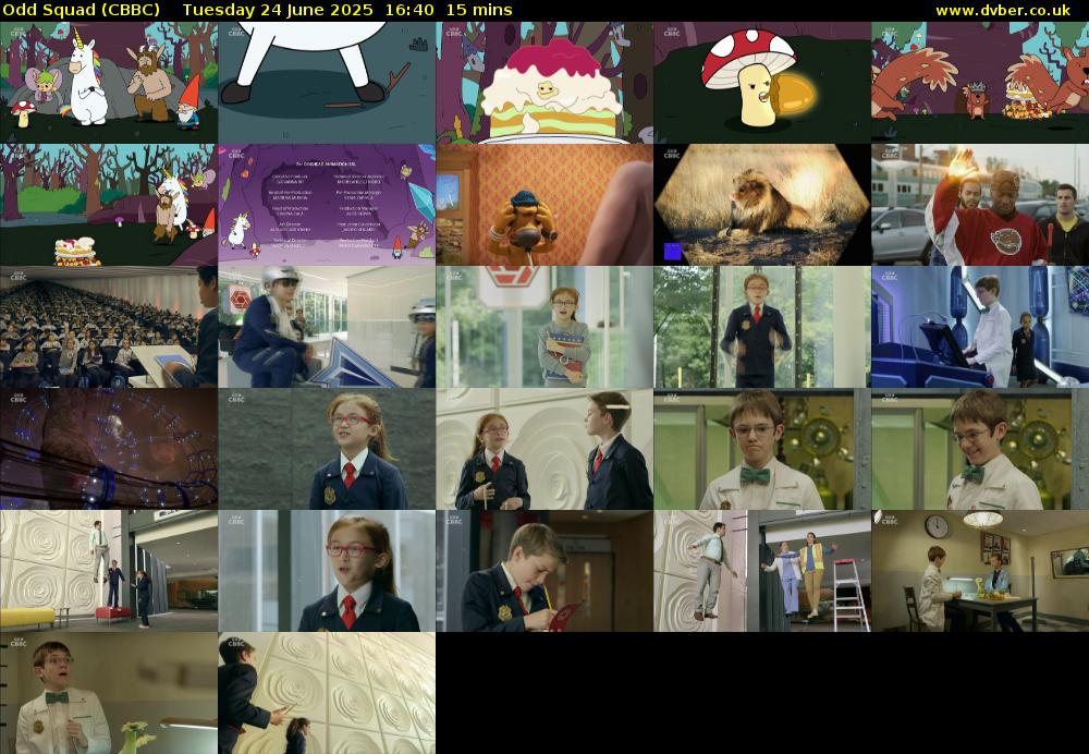 Odd Squad (CBBC) Tuesday 24 June 2025 16:40 - 16:55