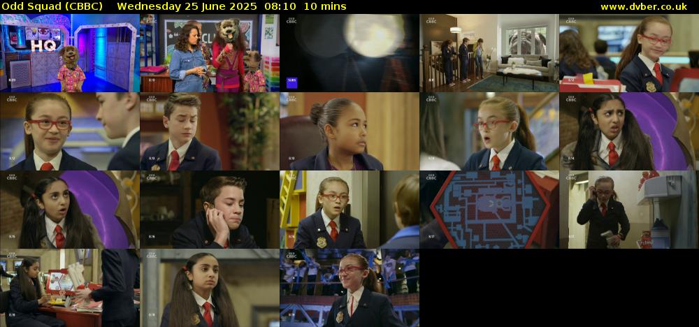 Odd Squad (CBBC) Wednesday 25 June 2025 08:10 - 08:20