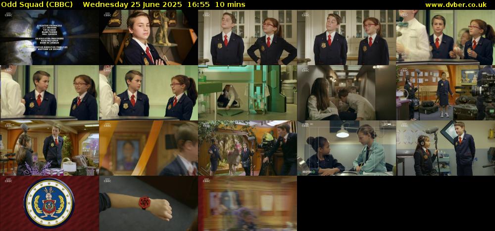 Odd Squad (CBBC) Wednesday 25 June 2025 16:55 - 17:05