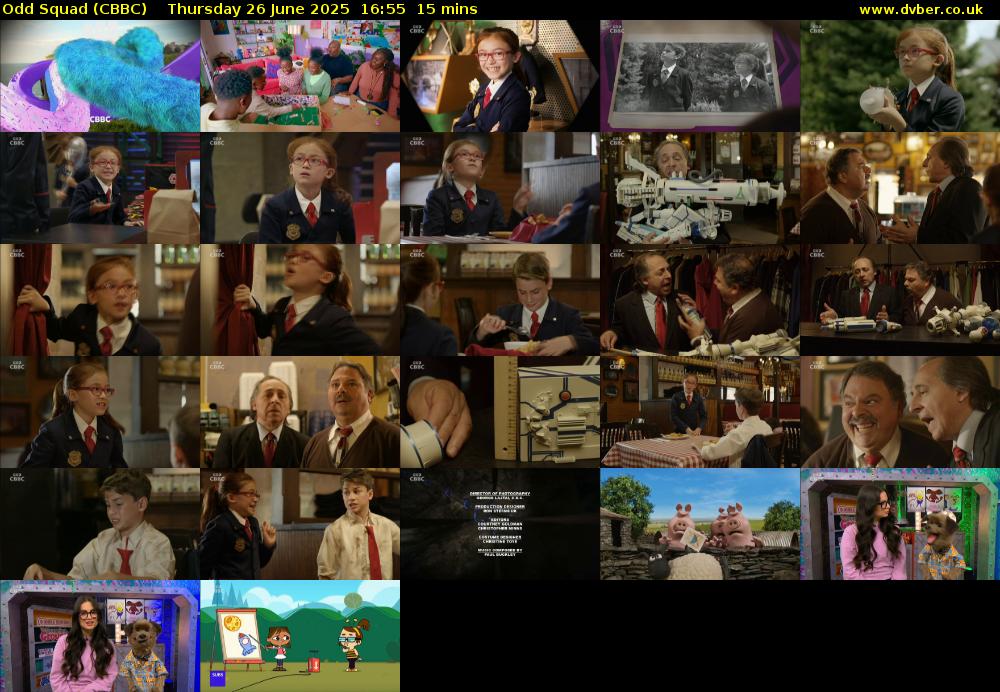 Odd Squad (CBBC) Thursday 26 June 2025 16:55 - 17:10