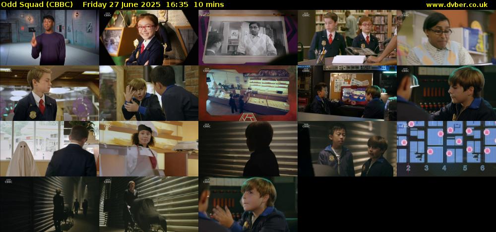 Odd Squad (CBBC) Friday 27 June 2025 16:35 - 16:45