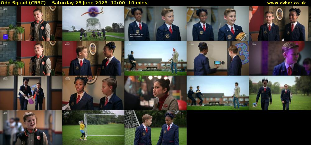 Odd Squad (CBBC) Saturday 28 June 2025 12:00 - 12:10