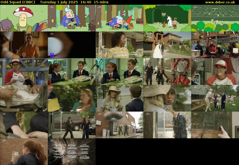 Odd Squad (CBBC) Tuesday 1 July 2025 16:40 - 16:55