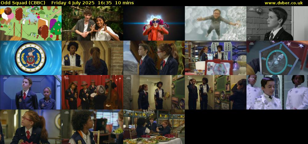 Odd Squad (CBBC) Friday 4 July 2025 16:35 - 16:45