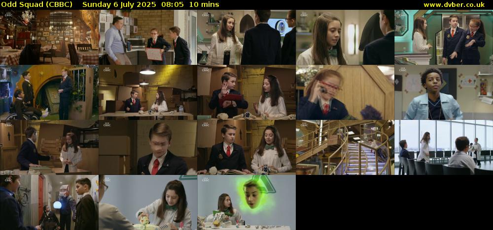 Odd Squad (CBBC) Sunday 6 July 2025 08:05 - 08:15