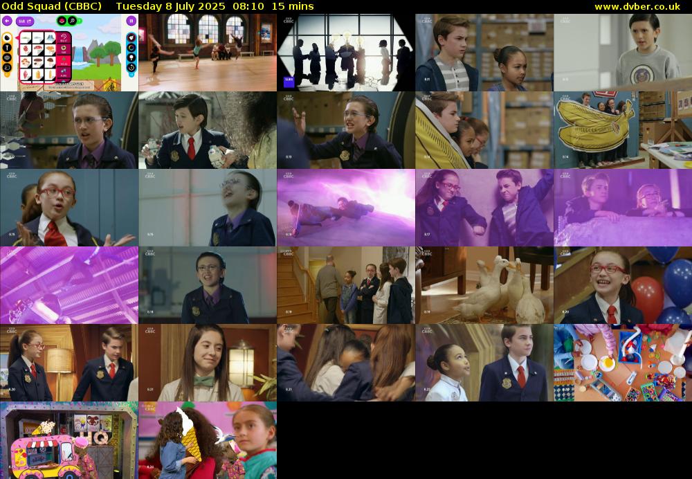 Odd Squad (CBBC) Tuesday 8 July 2025 08:10 - 08:25