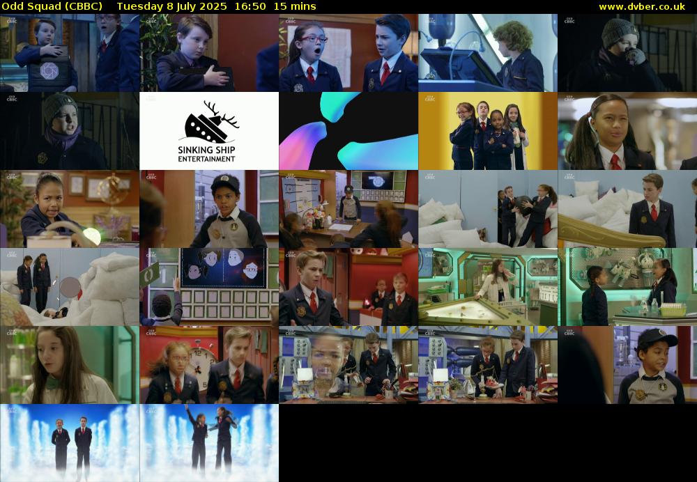 Odd Squad (CBBC) Tuesday 8 July 2025 16:50 - 17:05