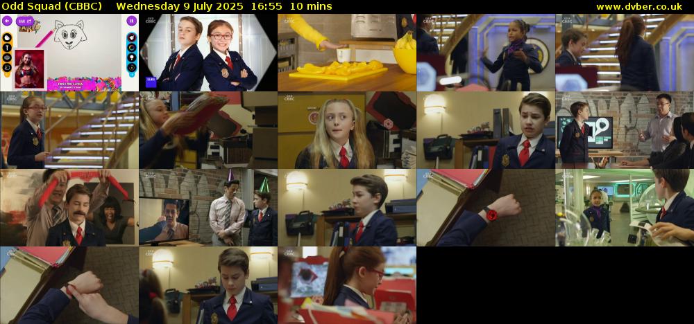 Odd Squad (CBBC) Wednesday 9 July 2025 16:55 - 17:05