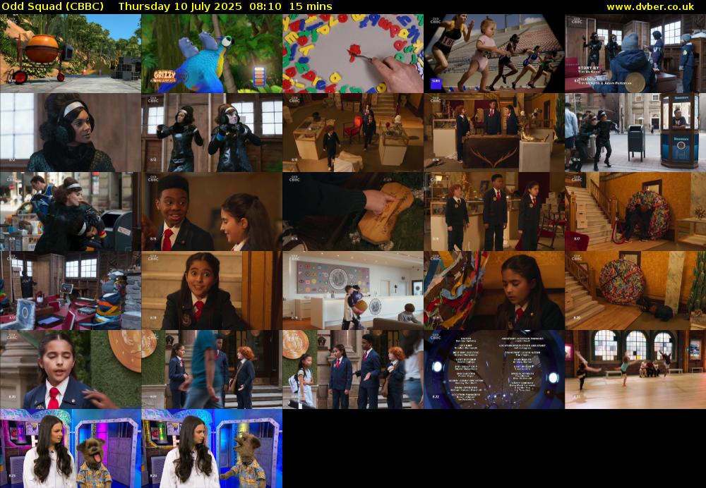 Odd Squad (CBBC) Thursday 10 July 2025 08:10 - 08:25
