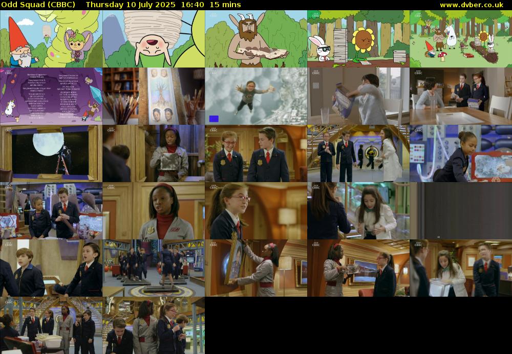 Odd Squad (CBBC) Thursday 10 July 2025 16:40 - 16:55