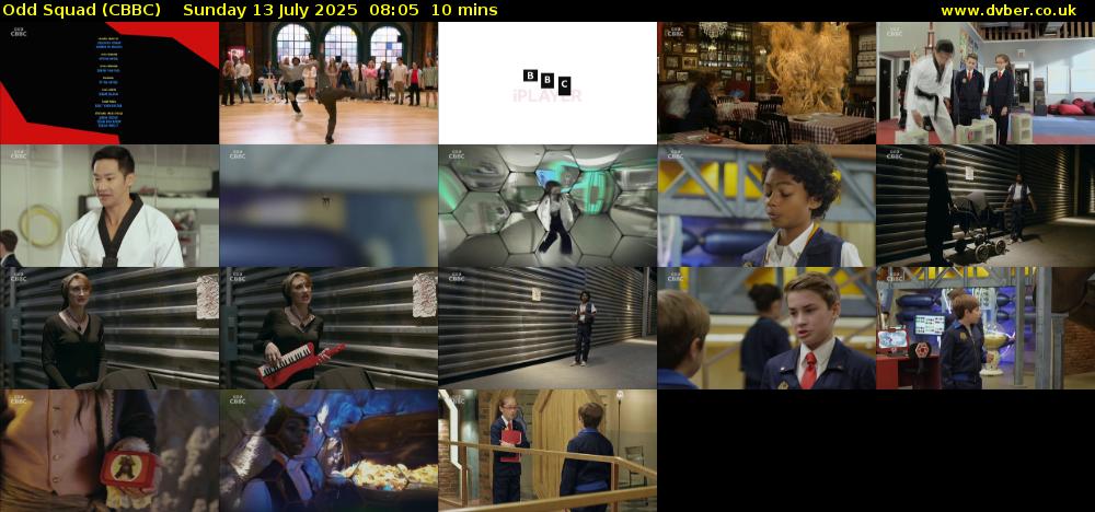 Odd Squad (CBBC) Sunday 13 July 2025 08:05 - 08:15